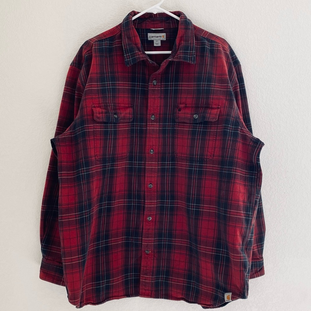 Carhartt Original Fit Men’s 2XL Heavyweight Plaid Longsleeve Flannel